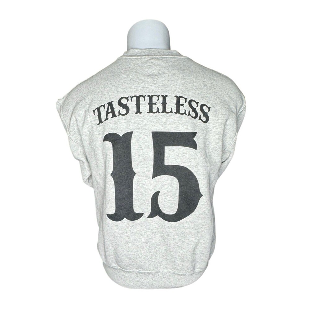 Tasteless 15 Sugarskull Crewneck Sweatshirt Grey Riot Fest 2015 Gildan Medium